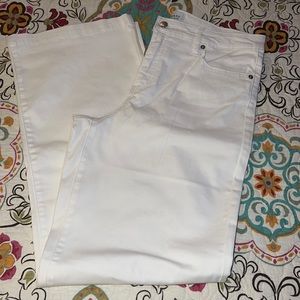 NWT Crown & Ivy Crisp White Slacks Wide Leg size 10 Beautiful!!